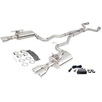 2.5in Cat-Back Exhaust w/Varex Mufflers - 409 Stainless Steel (Commodore 08-17)