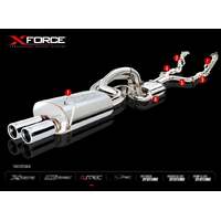 Twin 2.5in Cat-Back Exhaust w/Varex Centre Muffler Stainless Steel (Falcon 02-08)