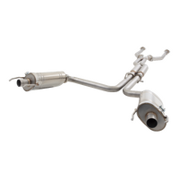 Twin 2.5in Cat-Back Exhaust - Stainless Steel (IS F 07-14)