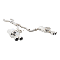 7-Series Twin 2.5in Cat-Back Exhaust - Matte Stainless Steel (Commodore 06-17)