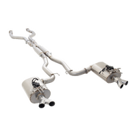 Twin 3in Cat-Back Exhaust w/Varex Rear Mufflers - Stainless Steel (Clubsport/Senator 09-17)