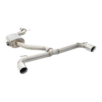 3in Cat-Back Exhaust w/Varex Centre Muffler - Stainless Steel (Golf GTI Mk6 09-13)