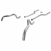 Crossmember-Back Exhaust System Fits 1967-1969 Camaro and Firebird with V8 engine. 3.00-inch Aluminized pipes.