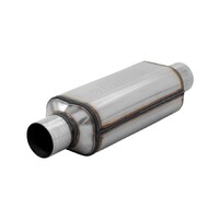 Super HP-2 Muffler 304SS Super HP-2 Muffler 304SS - 2.50 Center In. 2.50 Center Out - Aggressive Sound