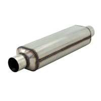 Super HP-2 Muffler 304SS Super HP-2 Muffler 304SS - 2.50 Center In./2.50 Center Out - Moderate Sound