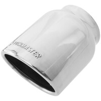 Exhaust Tip Exhaust Tip - 4.00 in. Rolled Angle Polished SS Fits 3.00 in. Tubing - weld on