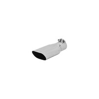 Exhaust Tip Exhaust Tip - 4.25 x 2.25 in. Oval Polished SS Fits 2.50 in. Tubing - Clamp on