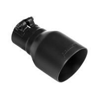 Exhaust Tip Exhaust Tip - 4.00 in. Black Ceramic Coated - Fits 2.5 in. Tubing- Clamp On