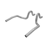 Pre-bent Tailpipes Fits 1968-1972 GM A-Body. 3.0 inch Aluminized Steel