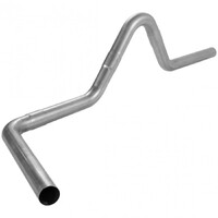 Universal Single Tailpipe Kit 3.00-inch Universal 4-piece Aluminized Steel Exhaust Tubing