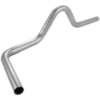 Universal Single Tailpipe Kit 3.50-inch Universal 4-piece Aluminized Steel Tubing.