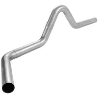 Single Tailpipe Kit 4.00-inch Universal 4-piece Aluminized Steel Tubing.