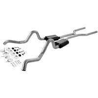 American Thunder Crossmember-Back Exhaust System Fits 1964-1967 GM A-Body with a V8 engine. 3.0" aluminized pipes - Aggressive sound