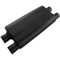 80 Series Chambered Muffler 80 Series Crossflow - 2.50 Dual In / 2.50 Dual Out - Aggressive Sound