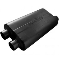 50 Series Big Block Chambered Muffler 50 Big Block - 3.00 Dual In / 3.50 Offset Out - Mild Sound