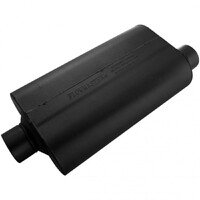 Super 50 Series Chambered Muffler Super 50 - 3.00 Center In / 3.00 Offset Out - Mild Sound