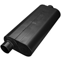 70 Series Chambered Muffler 70 Series - 3.00 Offset In / 3.00 Center Out - Mild Sound