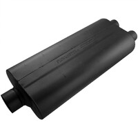 70 Series Chambered Muffler 70 Series - 3.00 Center In / 2.25 Dual Out - Mild Sound