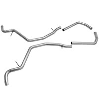 Crossmember-Back Exhaust System Fits 1959-1964 Impala, Biscayne, Bel Air with V8 engine. - Moderate to mild sound