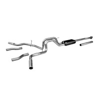 Force II Cat-back Exhaust System 2009-2014 Ford F-150 with 4.6L, 5.0L or 5.4L engine. Fits 2/4 wheel drive and all wheelbases. - Moderate sound