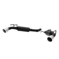 Outlaw Axle-back Exhaust System Fits 2014-2015 Chevrolet Camaro SS with a 6.2L V8 engine, fits hard top and convertible models