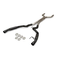 Outlaw Cat-Back Exhaust System Fits 2024 Ford Mustang GT 5.0-liter, Outlaw Cat-Back 3.0-inch Stainless Steel Exhaust System, 4.0-inch Dual Black Tips