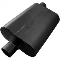 40 Series Delta Flow Chambered Muffler 40 Delta Flow® - 2.25 Center In / 2.25 Offset Out - Aggressive Sound