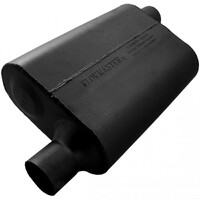 40 Series Delta Flow Chambered Muffler 40 Delta Flow® - 2.25 Offset In / 2.25 Offset Out - Aggressive Sound