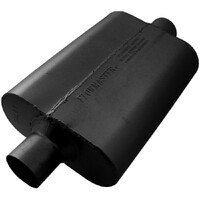 40 Series Delta Flow Chambered Muffler 40 Delta Flow® - 2.50 Center In / 2.50 Center Out - Aggressive Sound