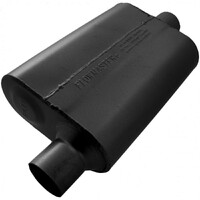 40 Series Delta Flow Chambered Muffler 40 Delta Flow® - 2.50 Offset In / 2.50 Center Out - Aggressive Sound