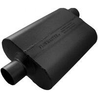 40 Series Delta Flow Chambered Muffler 40 Delta Flow® - 2.50 Center In / 2.50 Offset Out - Aggressive Sound