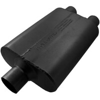 40 Series Delta Flow Chambered Muffler 40 Delta Flow® - 2.50 Center In / 2.25 Dual Out - Aggressive Sound