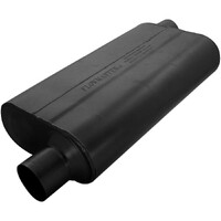 50 Series Delta Flow Chambered Muffler 50 Delta Flow® - 2.50 Offset In / 2.50 Offset Out - Moderate Sound