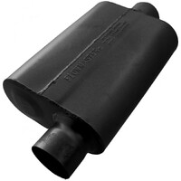 40 Series Delta Flow Chambered Muffler 40 Delta Flow® - 3.00 Offset In / 3.00 Center Out - Aggressive Sound