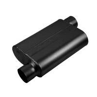 40 Series Delta Flow Chambered Muffler 40 Delta Flow® - 3.00 Offset In / 3.00 Offset Out - Aggressive Sound