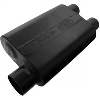 Super 44 Series Chambered Muffler Super 44 - 3.00 Offset In / 2.50 Dual Out - Aggressive Sound