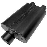 Super 44 Series Chambered Muffler Super 44 - 3.00 Center In / 2.25 Dual Out - Aggressive Sound