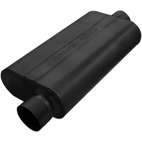 50 Series Delta Flow Chambered Muffler 50 Delta Flow® - 3.00 Offset In / 3.00 Center Out - Moderate Sound