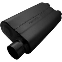 50 Series Delta Flow Chambered Muffler 50 Delta Flow® - 3.00 Offset In / 2.50 Dual Out - Moderate Sound