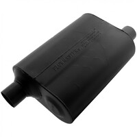 Super 40 Series Chambered Muffler Super 40 - 2.25 Offset In / 2.25 Offset Out - Aggressive Sound