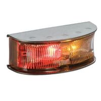 Led Side Marker Red/Amber 12/24V 0.5M Lead Satin Housing