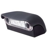 Led Licence Plate Lamp 8-28V Black Housing Surface Mount