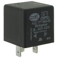 Led Flasher Relay 9 -33V 3 Pin 90 +/- 30fpm On Load 1 -42Watt