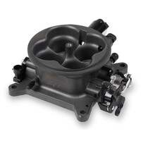 Universal 4BBL 1000CFM Throttle Body Universal 4BBL 1000CFM 4150 Flange Throttle Body - Hard Core Gray