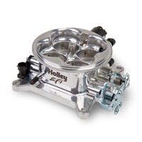 Universal 4BBL 1000CFM Throttle Body Universal 4BBL 1000CFM 4150 Flange Throttle Body - Polished Finish