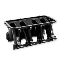 Hi-Ram Lower Manifold - GM LS1/LS2/LS6 LS1/LS2/LS6 Cathedral Port EFI Base Only-Black