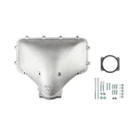 HI-RAM 105MM Cast Side Mount Plenum Top Cast Finish- GM Style throttle body patterns