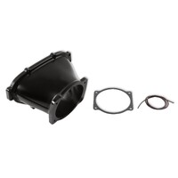 Billet Aluminum LS Front-Feed Lo-Ram 105 mm Throttle Body Adapter Lo-Ram 105 mm Throttle Body Adapter-Black Finish