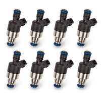 120 lb/hr Performance Fuel Injectors - Set of 8 Bosch/EV1 Style - Low Impedance - Maximum Horsepower: 1900