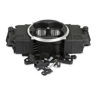 Terminator X Stealth 4150 Air Valve - Black 4150 Flange Throttle Body - Compatible w/ MPFI Intake Manifolds